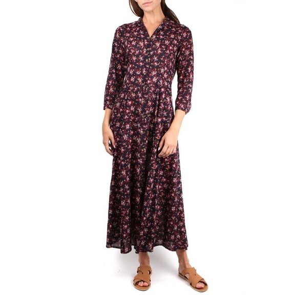 💕XIRENA💕 Dalton Maxi Dress ~ Secret Garden Micro Ditsy Floral Print XS - Picture 4 of 14